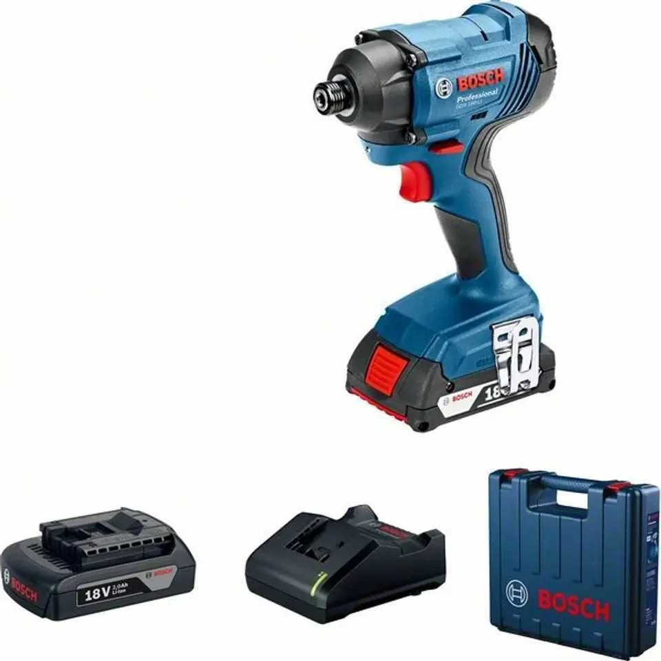 Smūginis veržliasūkis Bosch GDR 180-LI; 18 V; 2x2,0 Ah akum.