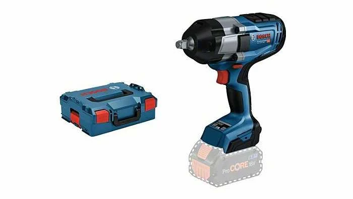 Akumuliatorinis smūginis veržliasukis Bosch GDS 18V-1000, 1/2", LB be akumuliatoriaus ir kroviklio, BITURBO