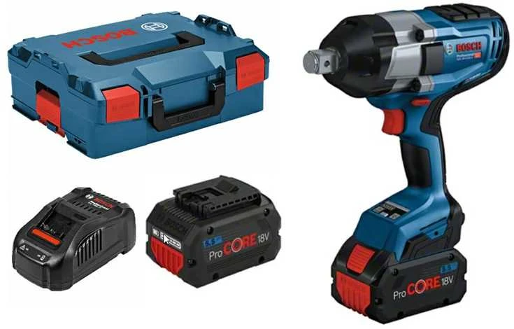 Bosch GDS 18V-1050 H smūginis veržliasukis su priedais