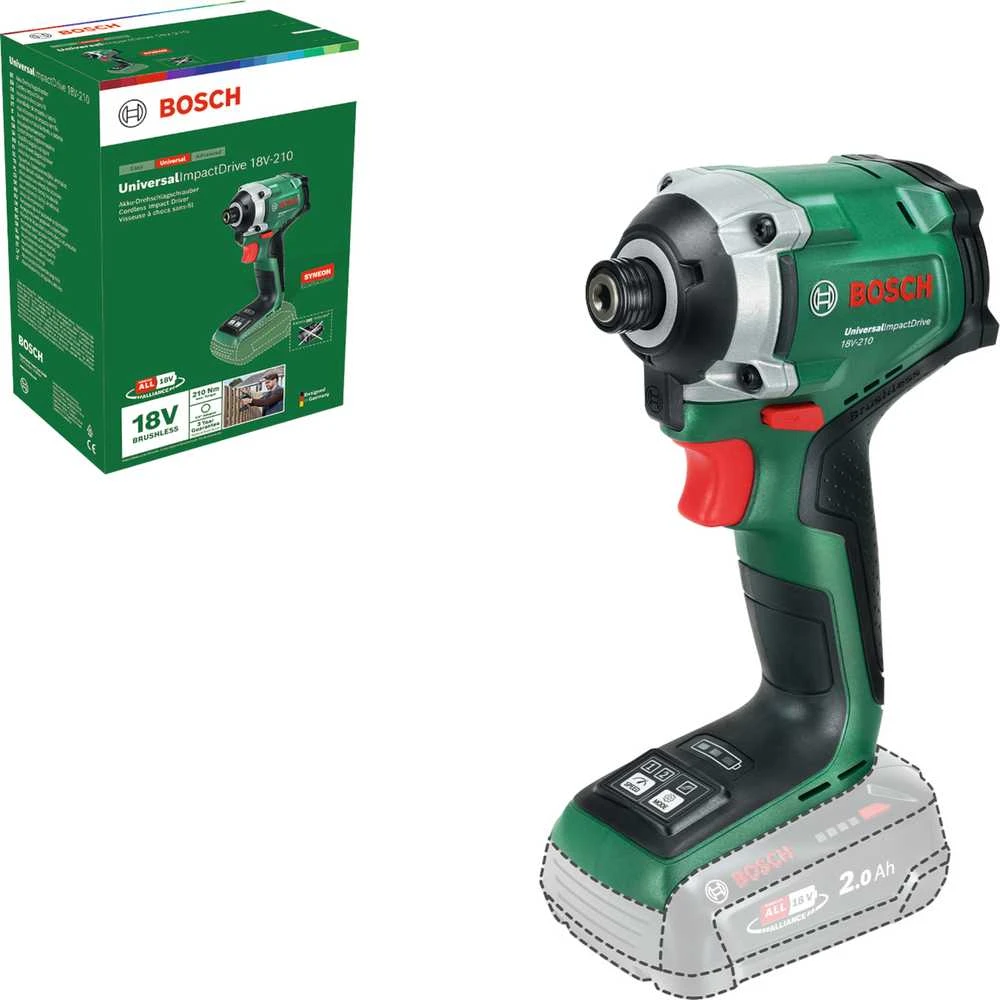 Bosch UniversalImpactDrive18V- -210 Ak.smūg.sukt.be akumuliatoriaus ir kroviklio