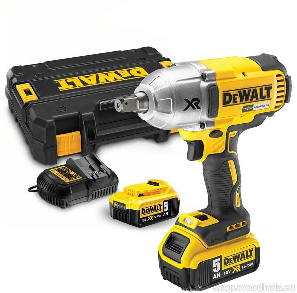 Akumuliatorinis smūginis veržliasukis DeWalt DCF899P2-QW 18 V, 2x5.0 Ah, 1/2"