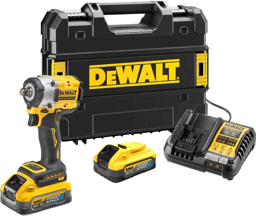 De Walt Smūginis veržliasūkis DeWalt DCF921P2LRT-QW; 1/2''; 18 V; 2x5,0 Ah akum.