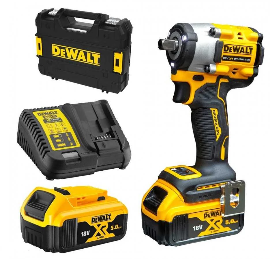 Dewalt smūginis veržliasukis DCF922P2T 1/2",18V, 406Nm, 2x5,0Ah TSTAK