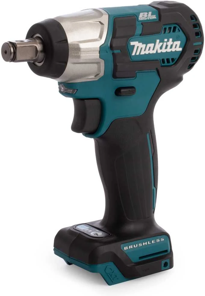 Makita TW161DZ Akumuliatorinis smūginis veržliasukis, 1/2", 12V MAX, 165 Nm, BL-motor, Be akumuliatorių ir kroviklio!