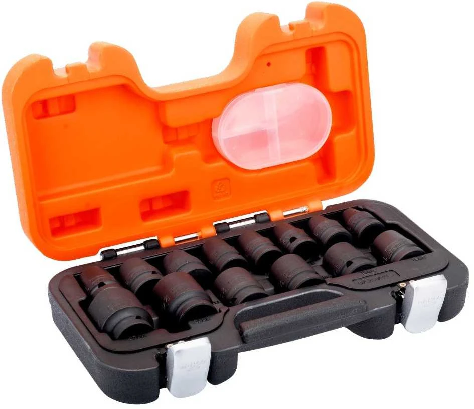 Smūginių galvučių rinkinys Bahco D/S14 1/2" 14vnt 10-27mm