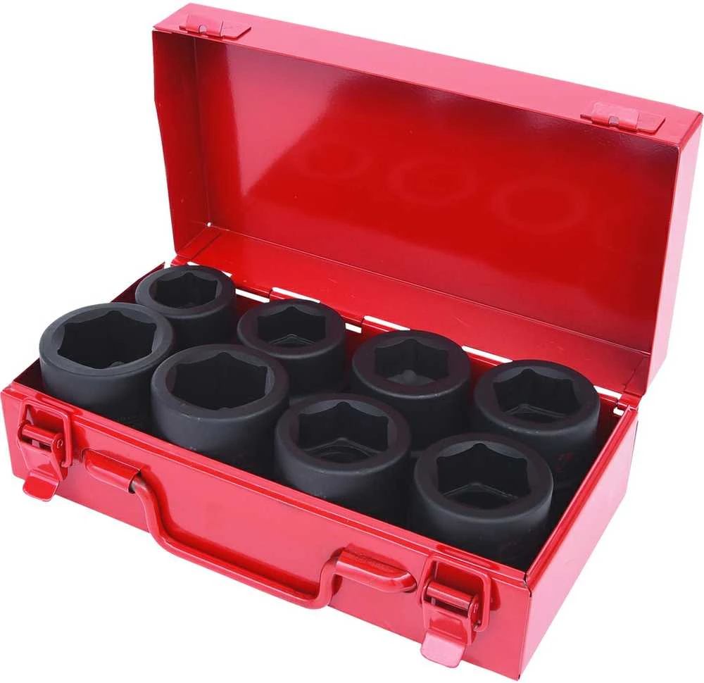 Smūginių galvučių komplektas 1'' 27-38mm 8vnt, KS Tools