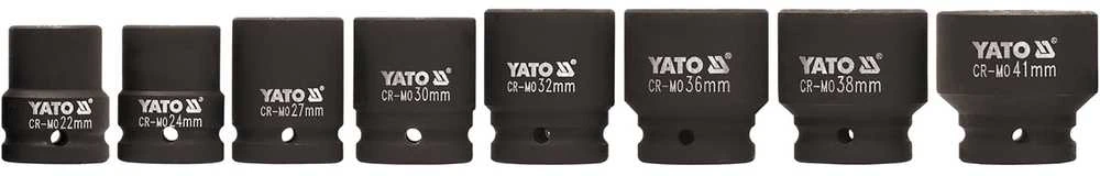 YATO NASADKI UDAROWE 3/4" 8 vnt. 22-41mm 1115