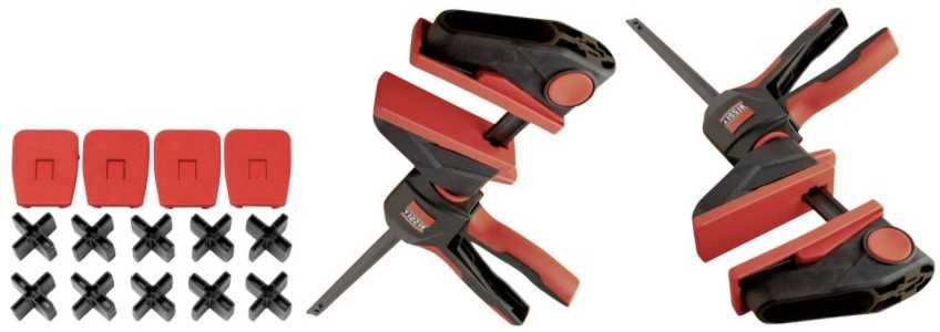 Spaustuvų rinkinys terasoms BESSEY 450/80 su adapteriais EZ-TD