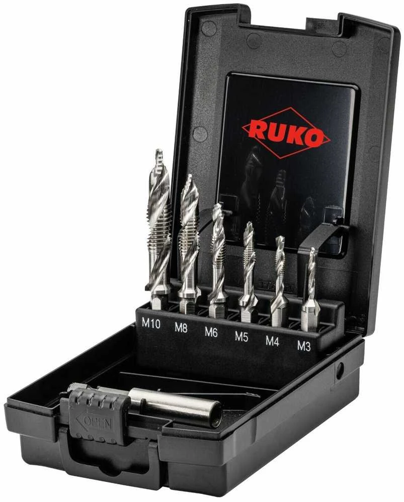 Mašininių sriegiklių rinkinys RUKO Ultimatecut HSS M3-M10