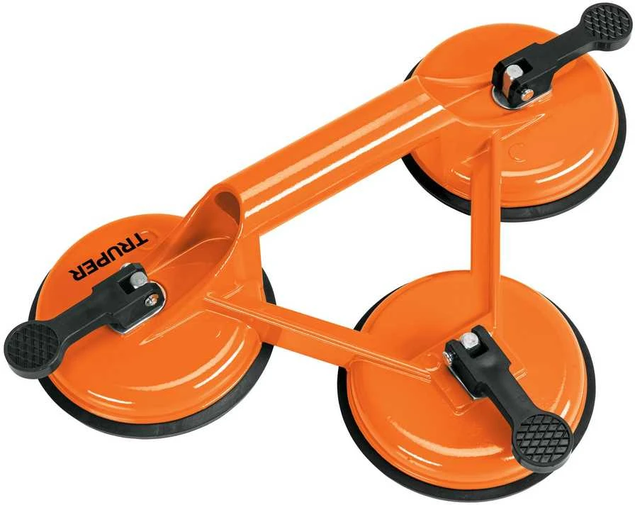 Aliuminio rankena stiklo nešimui, triguba Truper® max 100 kg