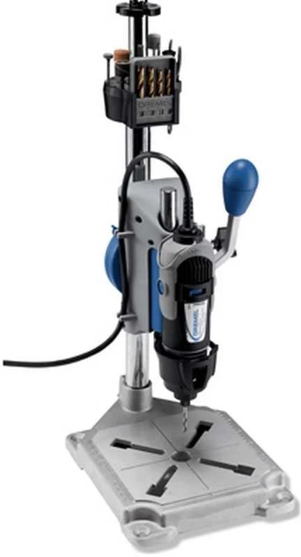 Dremel grąžto preso ir įrankių laikiklio įrenginys