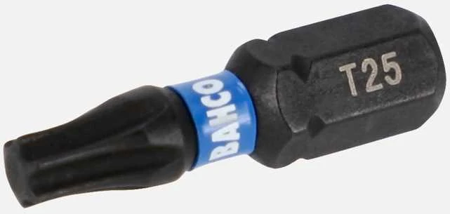 Smūginiai antgaliai Bahco 66IM T25 25mm , 25vnt blisteris