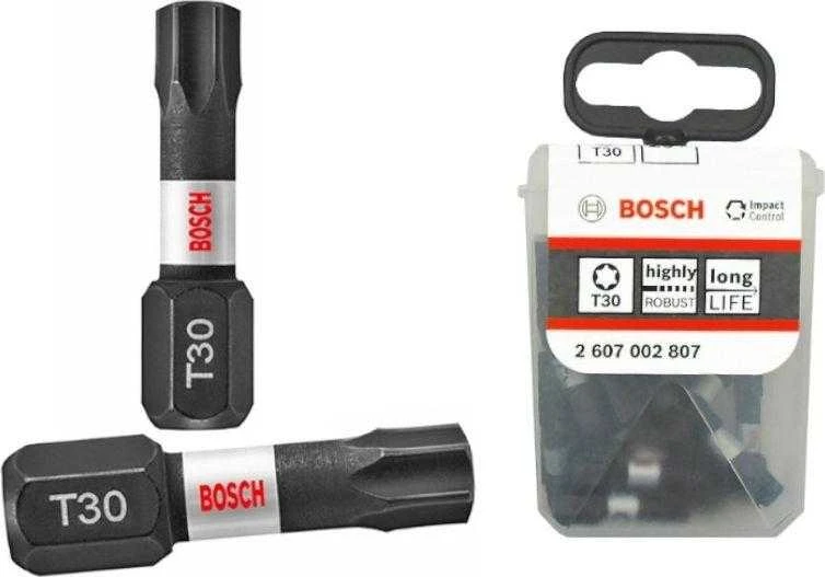 Bosch Suktuvo antgaliai T30 25 vnt./ Impact, L=25mm