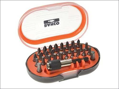 Bahco Antgalių rinkinys 31 vnt (PH+PZ+TORX+SL+HEX) su plonu, magnetiniu sukimo laikikliu