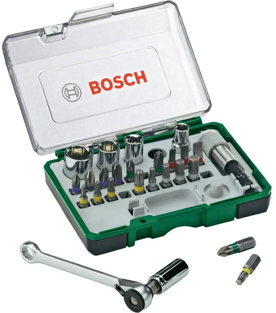 Bosch 27 dalių suktuvo antgalių komplektas