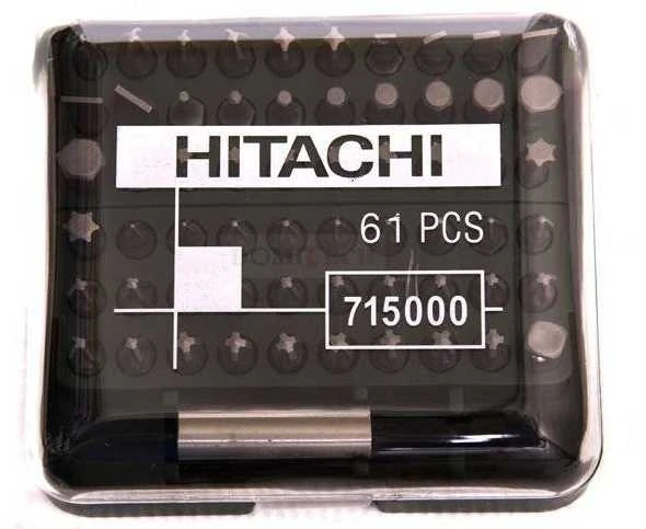 Hikoki Accessories Sukimo antgalių rinkinys Hikoki 715000; 1/4''; 61 vnt.