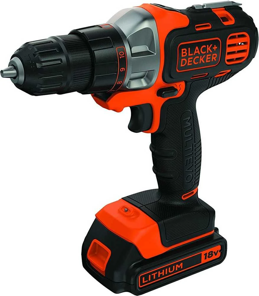 Black & Decker suktuvas gręžtuvas MultiEvo MT218KB-QW, 18V, 2x1.5 Ah, su lagaminu