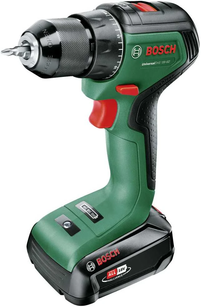 Bosch UniversalDrill18V-60,2Ah Akumuliatorinis suktuvas