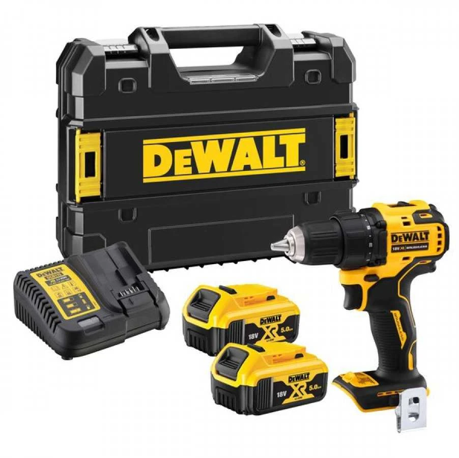Suktuvas-gręžtuvas DeWalt DCD800P2T; 18 V; 2x5,0 Ah akum.