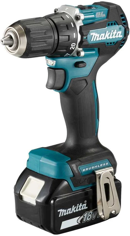 Makita DDF487RTJ Akumuliatorinis gręžtuvas 18V, 2x 5,0 Ah Li-ion, 40/23NM, BL-motor, MAKPACK