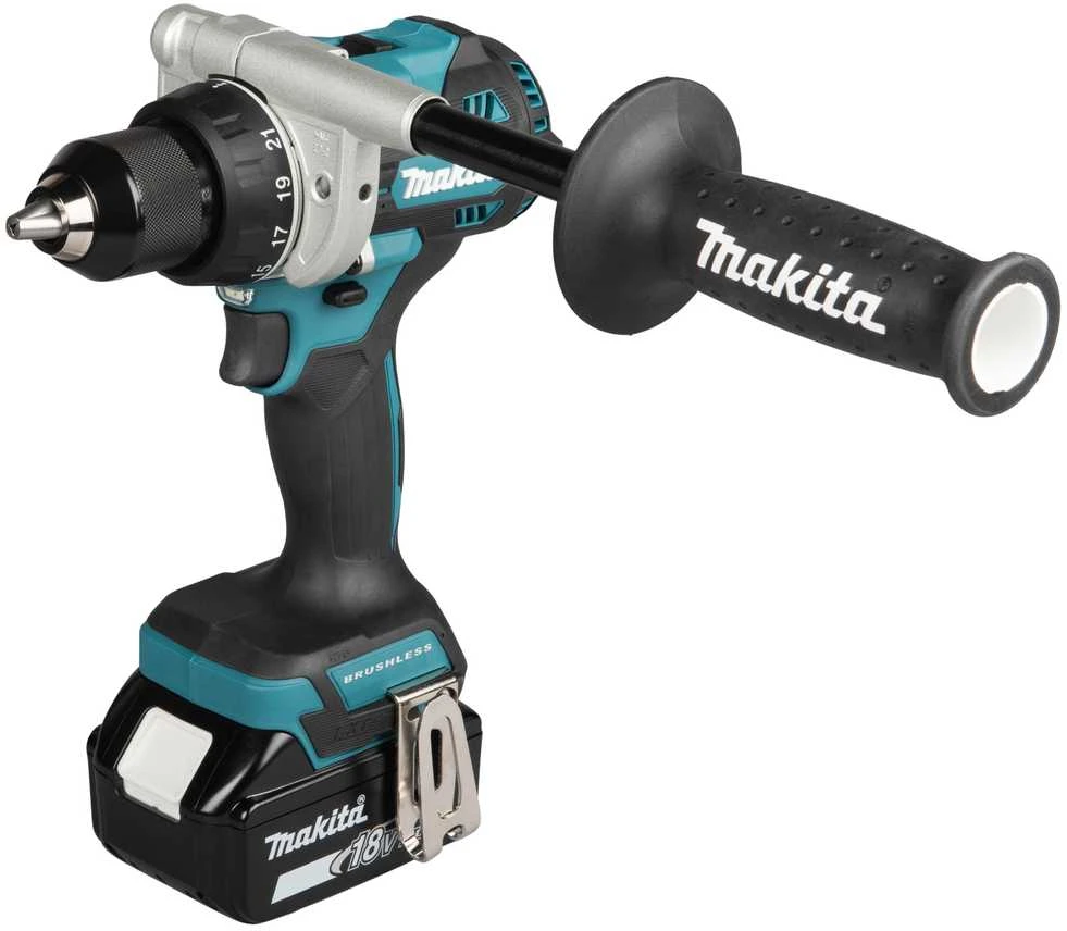 Makita DDF492RTJ Akumuliatorinis gręžtuvas 18V, BL-motor, Max 141 Nm, 130/65Nm, 2x5,0Ah, DC18RC, MAKPACK