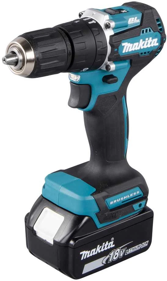 MAKITA akumuliatorinis smūginis suktuvas gręžtuvas DHP487RAJ 18V 40/25Nm 2x2,0Ah