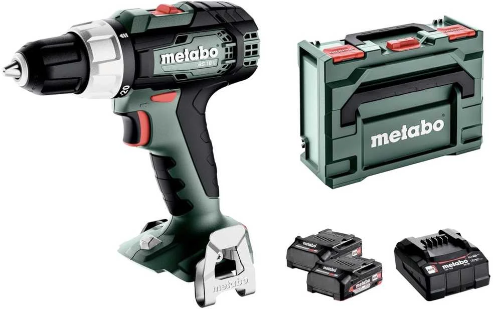 Suktuvas-gręžtuvas Metabo BS 18 L; 18 V; 2x2,0 Ah akum.