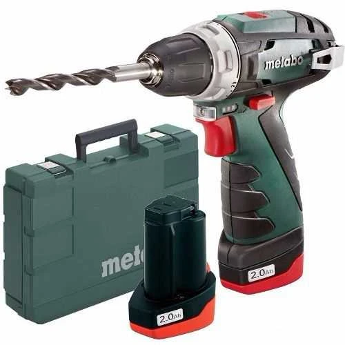 Metabo Suktuvas-gręžtuvas PowerMaxx  BS, 12 V, 2x2,0 Ah, lagaminas (600080500)