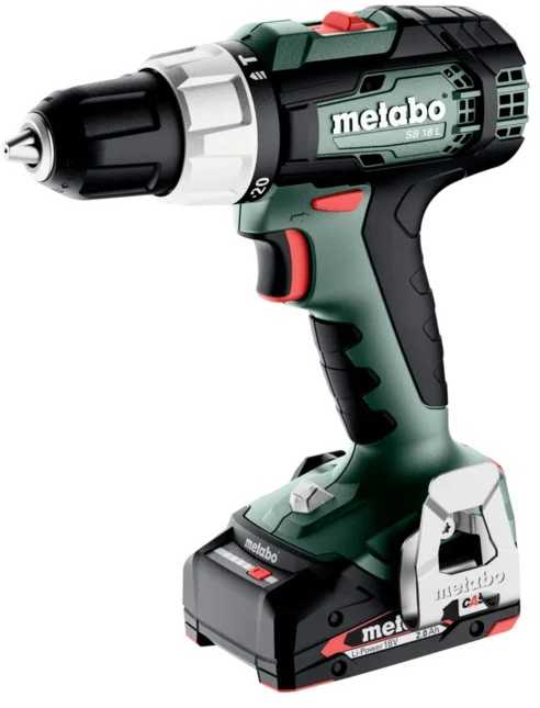 Suktuvas-gręžtuvas Metabo SB 18 L; 18 V; 2x2,0 Ah akum.