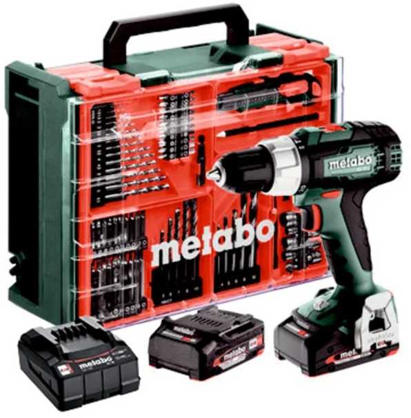 Suktuvas-gręžtuvas Metabo SB 18 L Set; 18 V; 2x2,0 Ah akum.