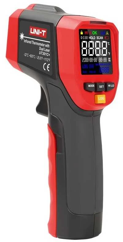 Infraraudonųjų spindulių termometras -32°C iki1100°C UT302C+ UNI-T