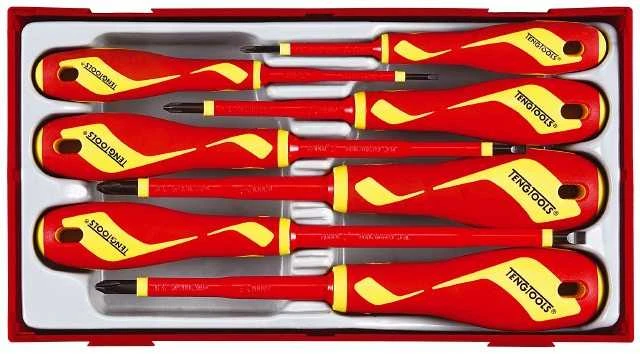 TengTools Atsuktuvų rinkinys darbui su įtampa Teng Tools TTV907N; 7 vnt.