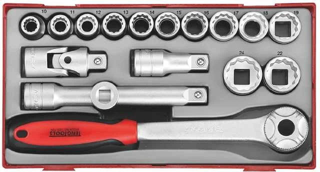 TengTools Galvučių komplektas Teng Tools TT1218; 18 vnt.