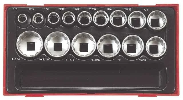 TengTools Galvučių komplektas Teng Tools TT1215AF; 15 vnt.