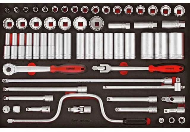 TengTools Galvučių komplektas Teng Tools TTESK63; EVA; 63 vnt.
