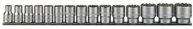 TengTools Galvučių komplektas Teng Tools M1215MM ; 15 vnt.; 1/2''; 10-32mm