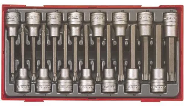 TengTools Galvučių su antgaliais komplektas Teng Tools TTTXH15; 15 vnt.