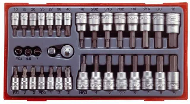 TengTools Galvučių su antgaliais rinkinys Teng Tools TTBS35; vnt.