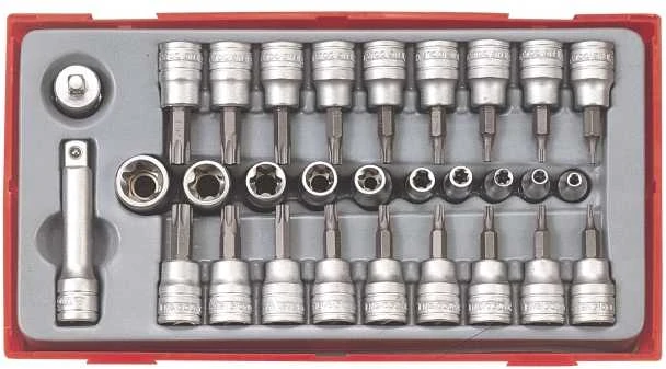 TengTools Galvučių su antgaliais rinkinys Teng Tools TTTX30; 30 vnt.