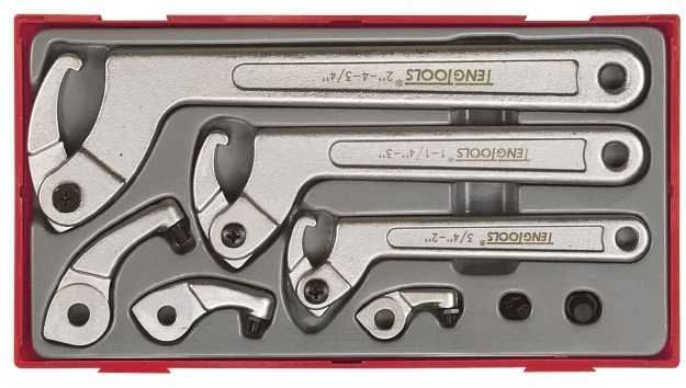 TengTools Kombinuotų veržliarakčių komplektas Teng Tools TTHP08; 8 vnt.