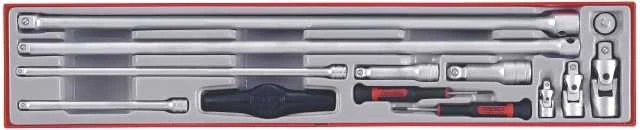 TengTools Prailginimų, šarnyrų ir adapterių rinkinys Teng Tools TTXEXT13; 13 vnt.