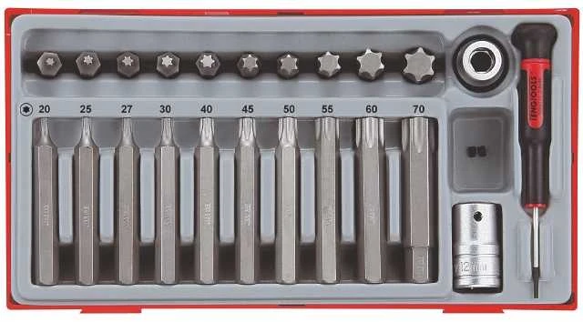 TengTools Sukimo antgalių rinkinys Teng Tools TTTX23; 23 vnt.