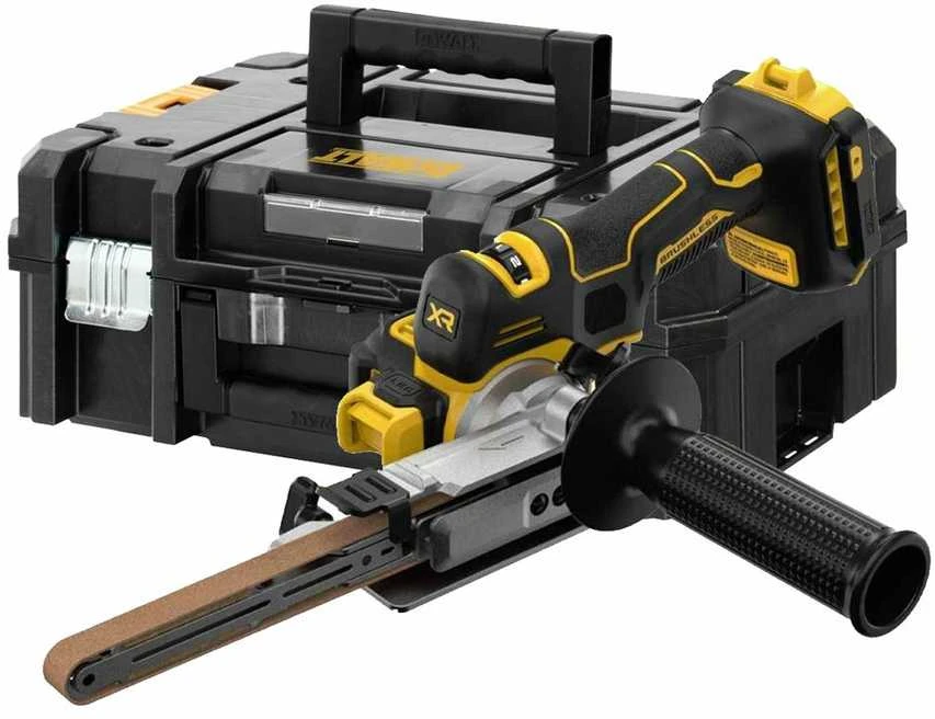 Juostinis šlifuoklis DeWalt DCM200NT-XJ; 18 V (be akumuliatoriaus ir pakrovėjo)