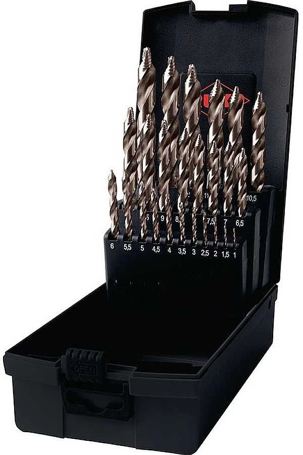 Grąžtas 25 dalių grąžtų rinkinys RUKO HSS-CO Ultimatecut Flowstep