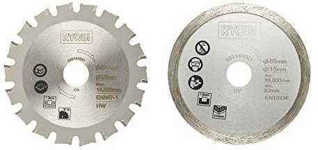 Universalus pjovimo diskas Ryobi RAKMMS02K; 85x15 mm; 2 vnt.