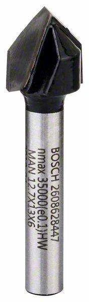 Bosch "V" formos frezos 6 mm D1 12,7 mm, L 12,7 mm,90°