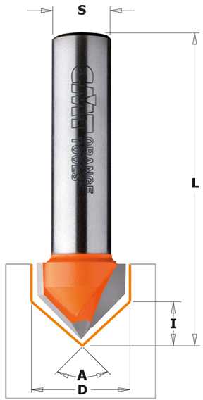 Freza (90*) HM S=8 D=12.7x12.7, CMT