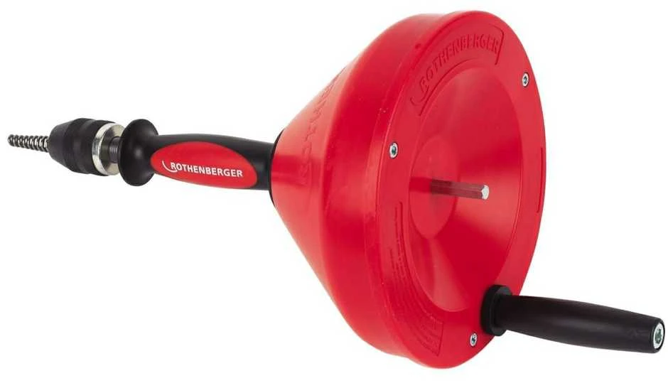 Rankena su spirale kanalizacijos valymui Rothenberger ROSPI 8 H+E Plus