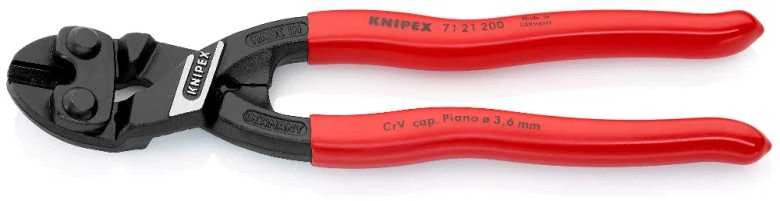 Varžtų kirpimo replės Knipex 7121200; 200 mm