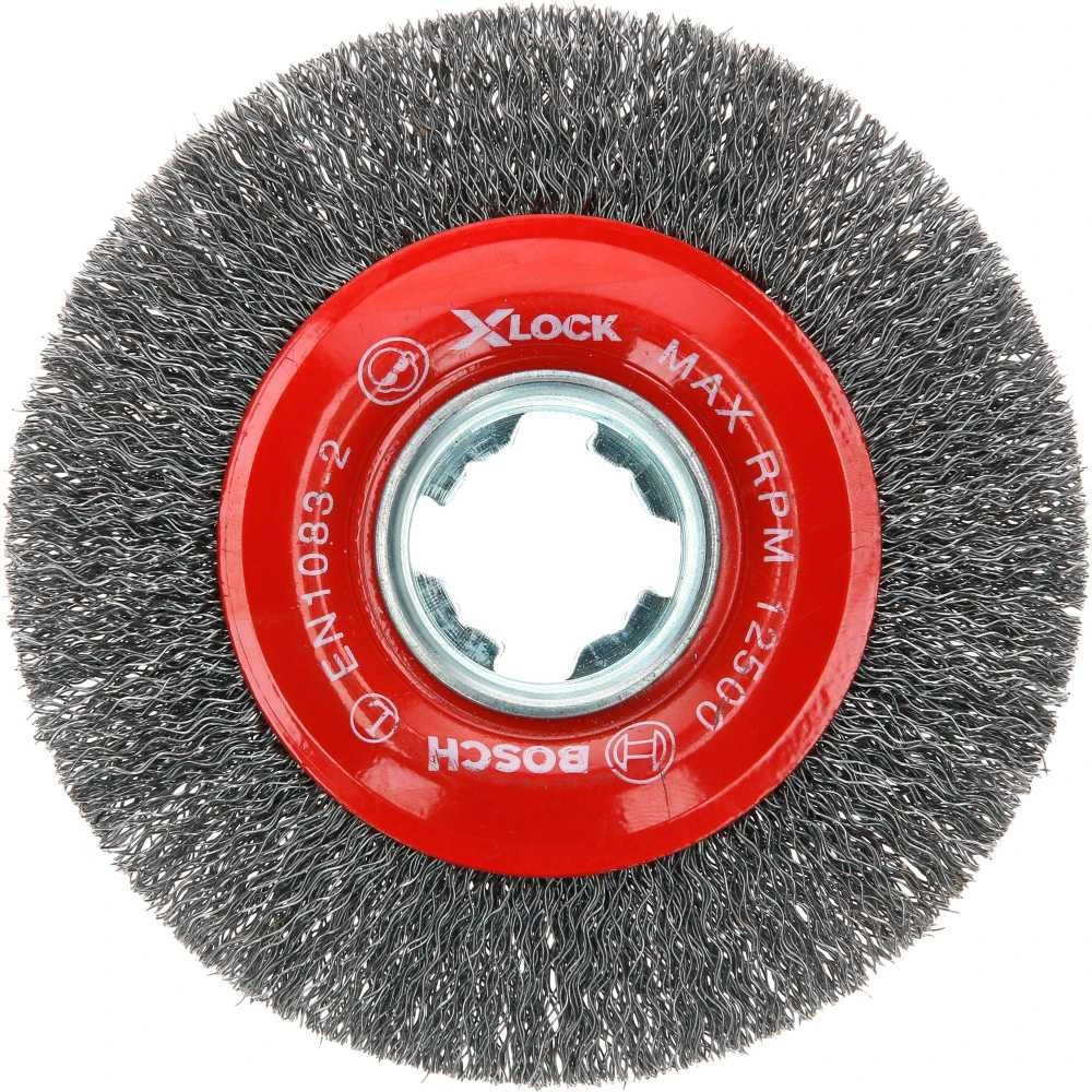 Bosch X-LOCK šepetys lenkta viela 115 mm